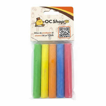 PACK 5 TIZAS DE COLORES