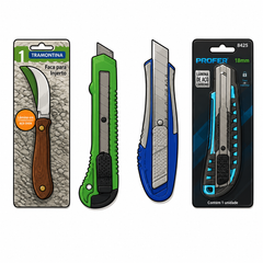 Cuchillas y cutters: cutter ergonómico, cuchilla Tramontina, cortador de vidrios y machete — OcShop Perú