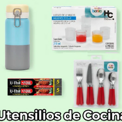 Utensilios de cocina: vajilla, cubiertos, vasos Milano, jarra decantadora y termo — OcShop Perú