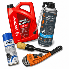 Accesorios para auto y camioneta: aceite Blindax, cubrevolante, tapetes hexagonales y cepillos de detailing — OcShop Perú
