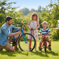 Banner Familia Jardín Bicis