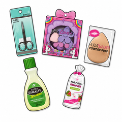 Cuidado y belleza personal: esponja de maquillaje, kit skincare, set manicura y rizador de pestañas — OcShop Perú