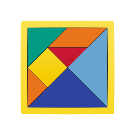 ROMPECABEZAS DE FIGURAS GEOMETRICAS DE 7 PIEZAS TANGRAM