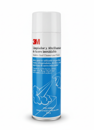 3M Limpiador Acero Inoxidable fondo blanco