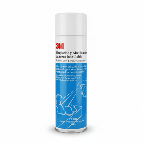 3M Limpiador Acero Inoxidable fondo blanco