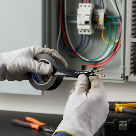 3M Temflex 155 Cinta Eléctrica en uso