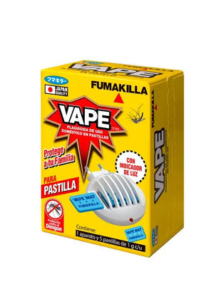 VAPE APARATO PLAGICIDA CON 8 pastillas