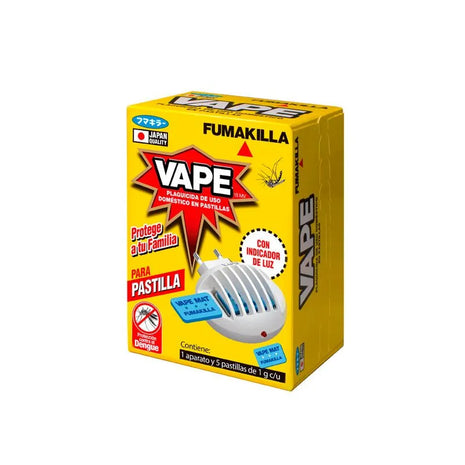VAPE APARATO PLAGICIDA CON 8 pastillas