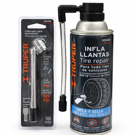 kit para llantas, inflador de llanta en spray, parchador