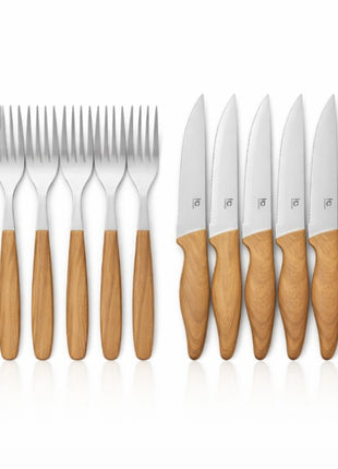 SET DE CUCHILLOS Y TENEDORES 12pzs