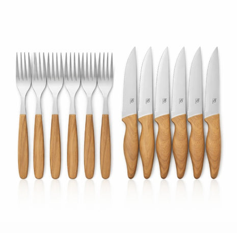 SET DE CUCHILLOS Y TENEDORES 12pzs