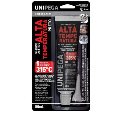 SILICONA ACETICO ALTA TEMPERATURA UNIPEGA 50ML