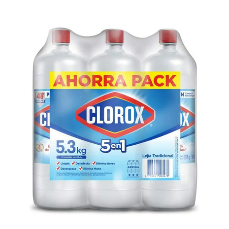 PACK DE 6 LEJIA CLOROX TRADICIONAL