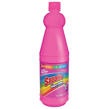 QUITAMANCHAS SAPOLIO ROPA COLOR LIQUIDO - Botella 930ml