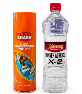 PACK REMOVEDOR DE PINTURA Y THINNER 1L