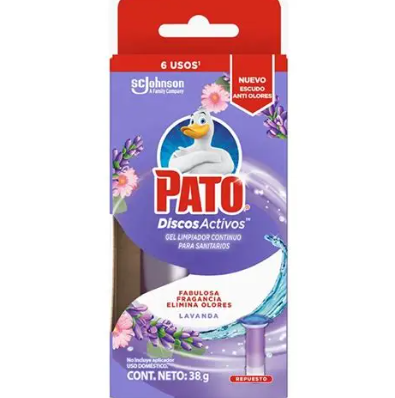 REPUESTO DE GEL PARA BAÑO PATO DISCOS 38g