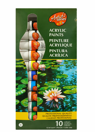 10 COLORES - PINTURAS ACRILICAS 12ml