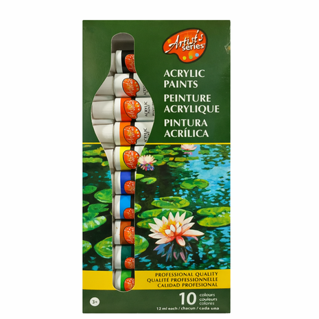 10 COLORES - PINTURAS ACRILICAS 12ml