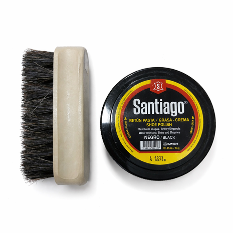 PACK LUSTRADO DE ZAPATO - BETUN Y ESCOBILLA