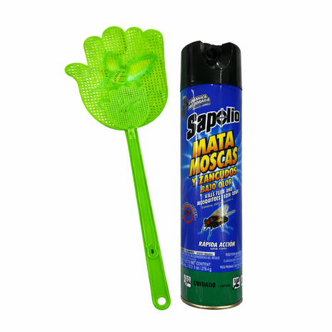 PACK MATAMOSCAS - MATAMOSCAS DE PLASTICO Y SPRAY