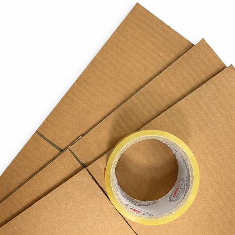 PACK DE EMBALAJE - 3 CAJAS DE 22x20x12 Y CINTA 60yds