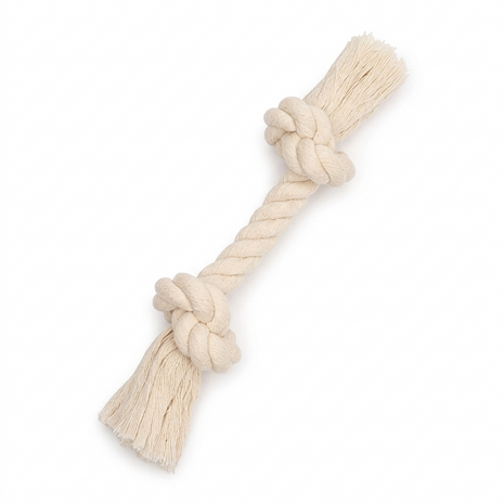 JUGUETE DE SOGA CON NUDO PARA PERROS