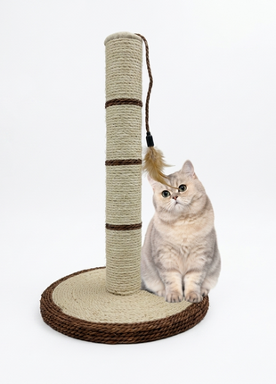 RASCADOR DE POSTE CON JUGUETE PARA GATOS