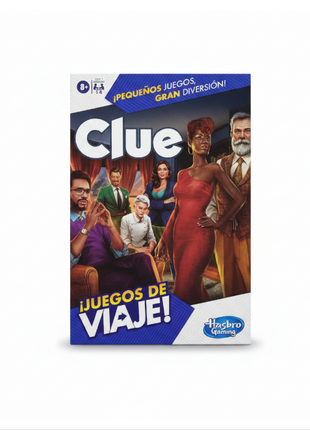 Clue Juego de Viaje Hasbro Gaming - edición compacta de misterio, 3-6 jugadores, desde 8 años