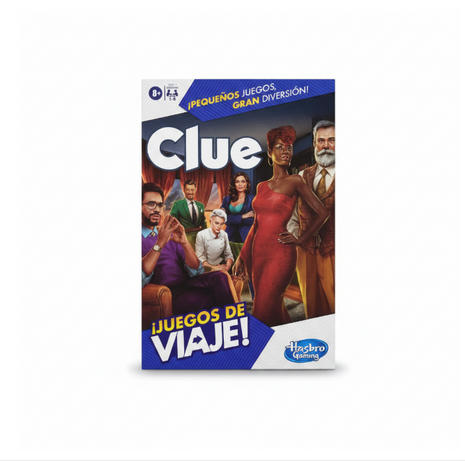 Clue Juego de Viaje Hasbro Gaming - edición compacta de misterio, 3-6 jugadores, desde 8 años