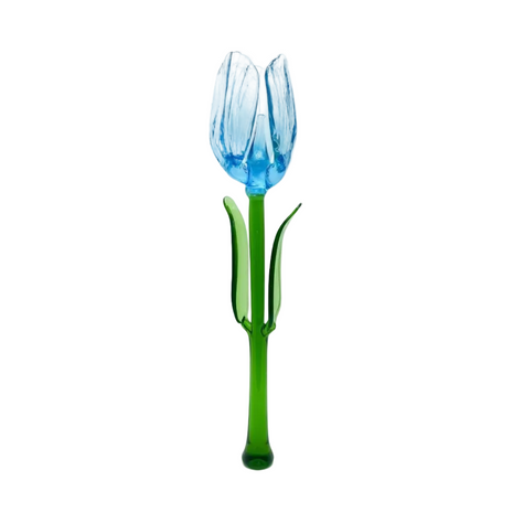 TULIPAN TURQUESA - ARTE EN VIDRIO DIA DE LA MADRE