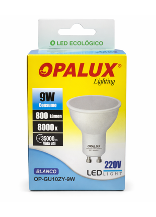 FOCO DICROICO LED 9W LUZ BLANCA (GU10)