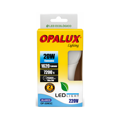 FOCO LED 20W LUZ BLANCA