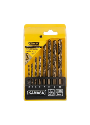 JUEGO DE BROCAS PARA FIERRO 8PCS