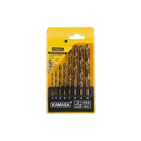 JUEGO DE BROCAS PARA FIERRO 8PCS