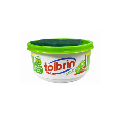 LAVAVAJILLA EN PASTA DESINFECTANTE CON ESPONJA 400gr - LIMON