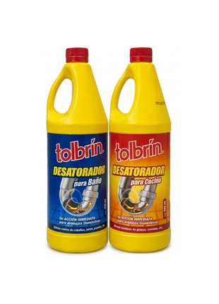 PACK DE DESATORADORES LIQUIDOS - BAÑO Y COCINA