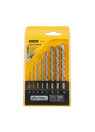 JUEGO DE BROCAS PARA CEMENTO 8PCS