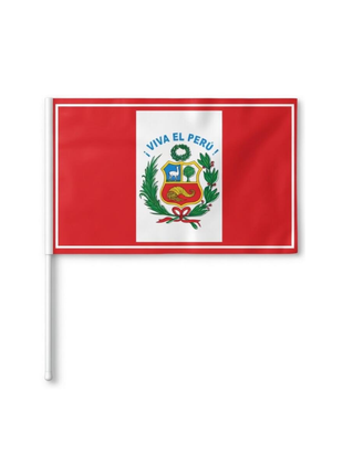BANDERA DEL PERU (banderin 21cm x 35 cm)