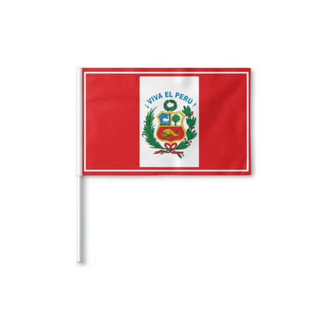 BANDERA DEL PERU (banderin 21cm x 35 cm)