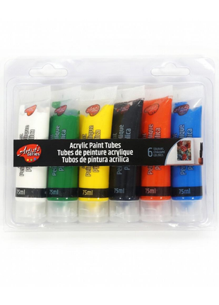 SET 6 COLORES - PINTURA ACRILICA 75ml