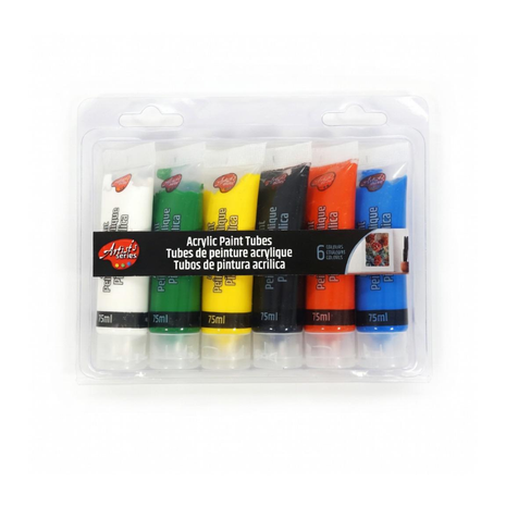 SET 6 COLORES - PINTURA ACRILICA 75ml