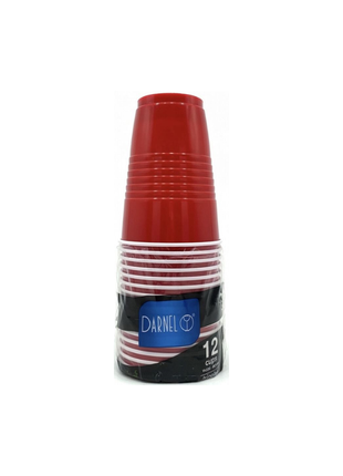 PACK DE 12 VASOS ROJO PARA BEERPONG