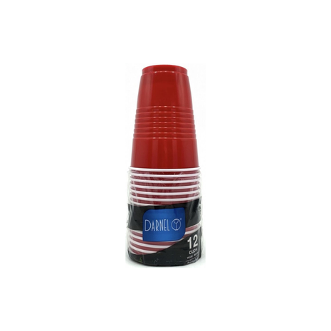 PACK DE 12 VASOS ROJO PARA BEERPONG