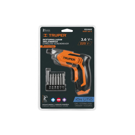 DESTORNILLADOR INALÁMBRICO PROFESIONAL TRUPER