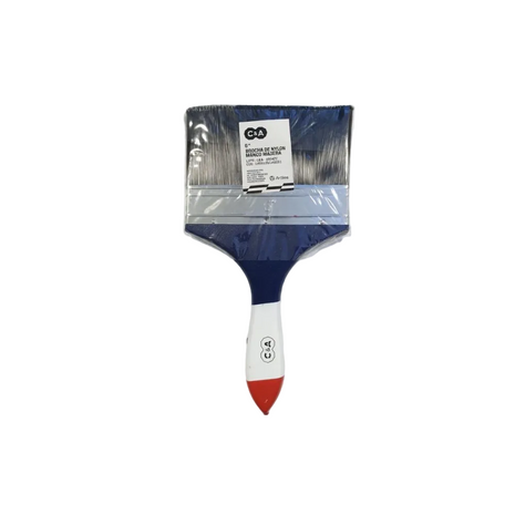 BROCHA DE NYLON MANGO DE MADERA 6" C&A