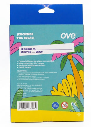 PACK DE 36 LAPICES DE COLORES