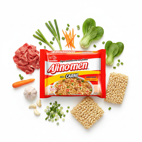 Ajinomen Carne - Con ingredientes