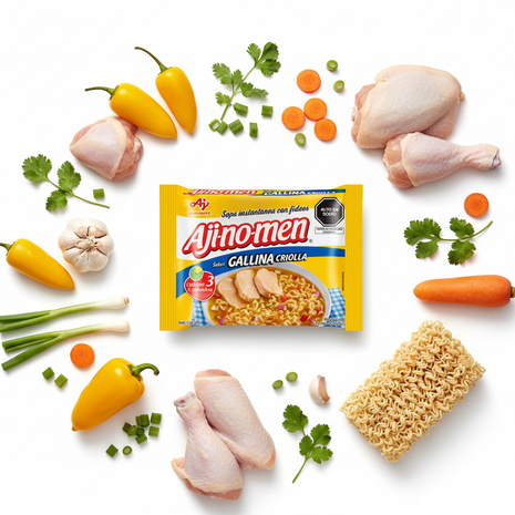 Ajinomen Gallina Criolla - Con ingredientes