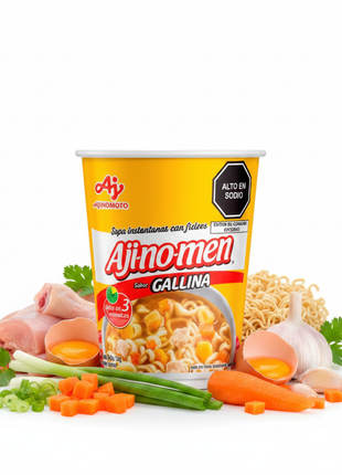 Ajinomen Gallina Cup - Con ingredientes