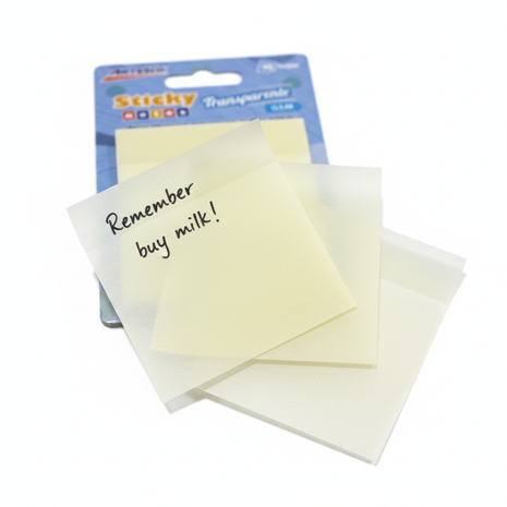Artesco Sticky Notes Clear - Macro Transparencia